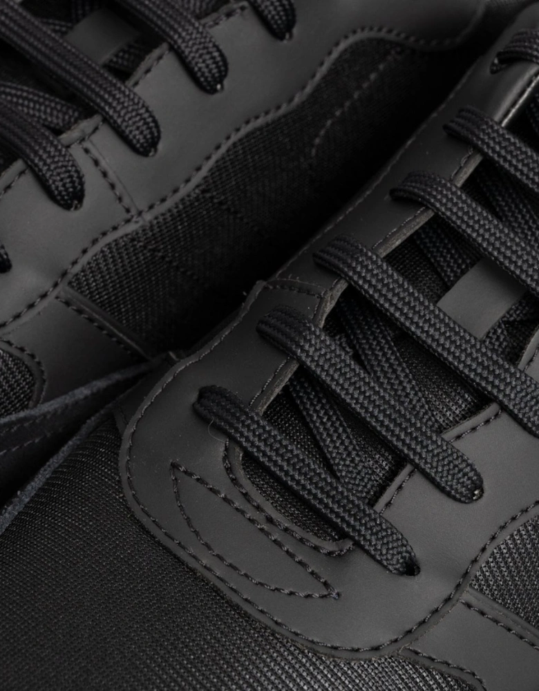 BOSS Orange Parkour L Mens Running Style Trainers In Mixed Materials With Logo Details NOS - Black 001