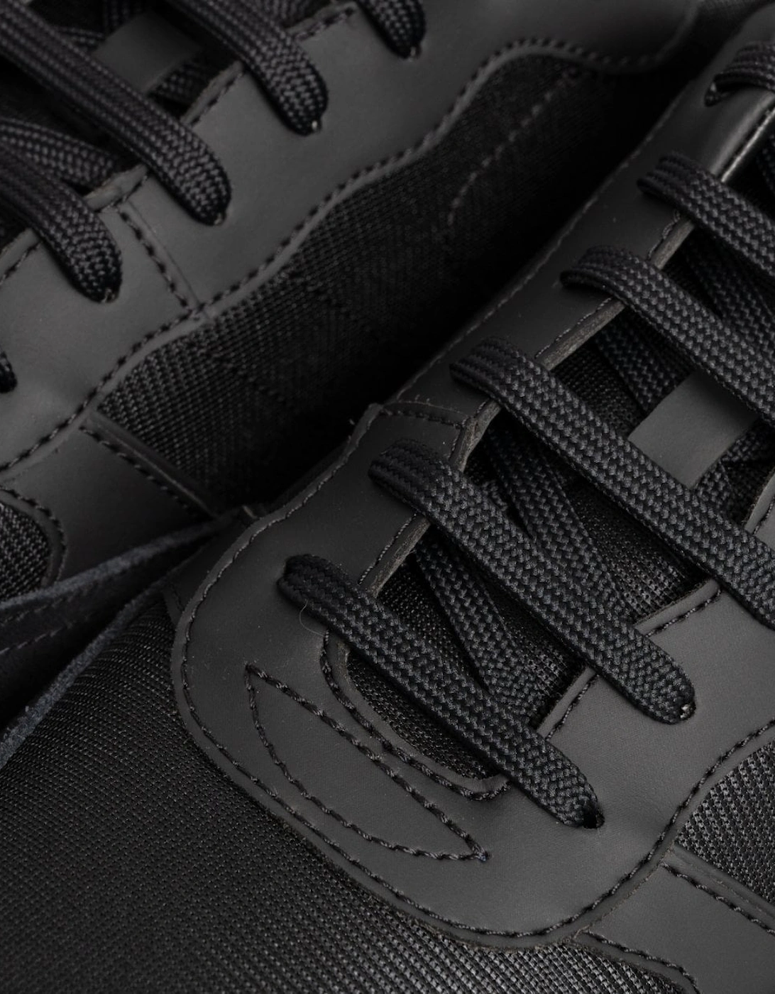 BOSS Orange Parkour L Mens Running Style Trainers In Mixed Materials With Logo Details NOS - Black 001