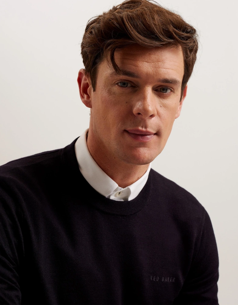 Liblo Mens Crew Neck Jumper - Navy