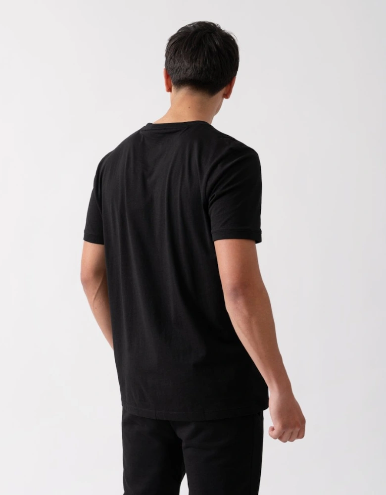 HUGO Diragolino212 Label Logo Mens T-Shirt NOS - Black 001