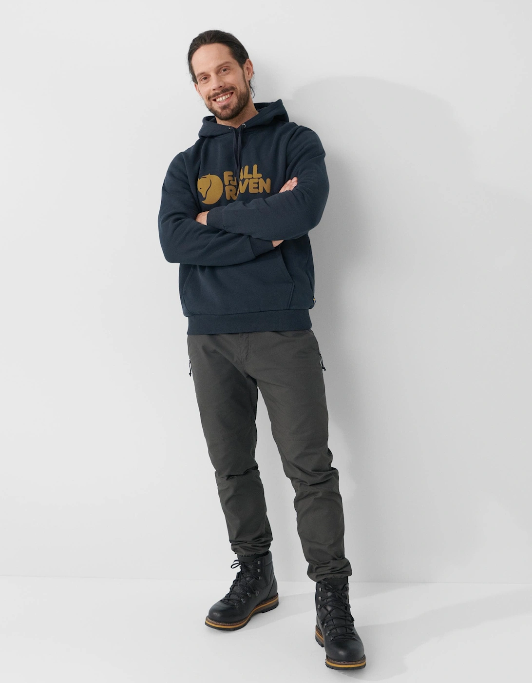 Logo Mens Hoodie - Dark Navy 555