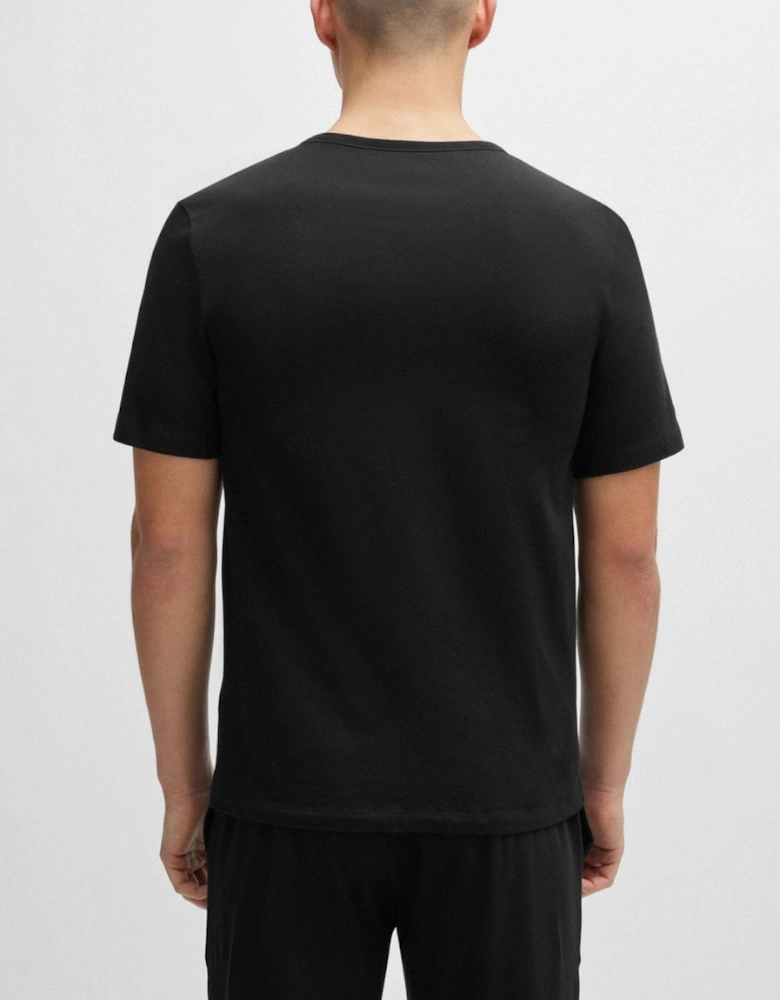 HUGO Mens  Three-Pack of Underwear T-Shirts in Cotton with Logos NOS - Black 001