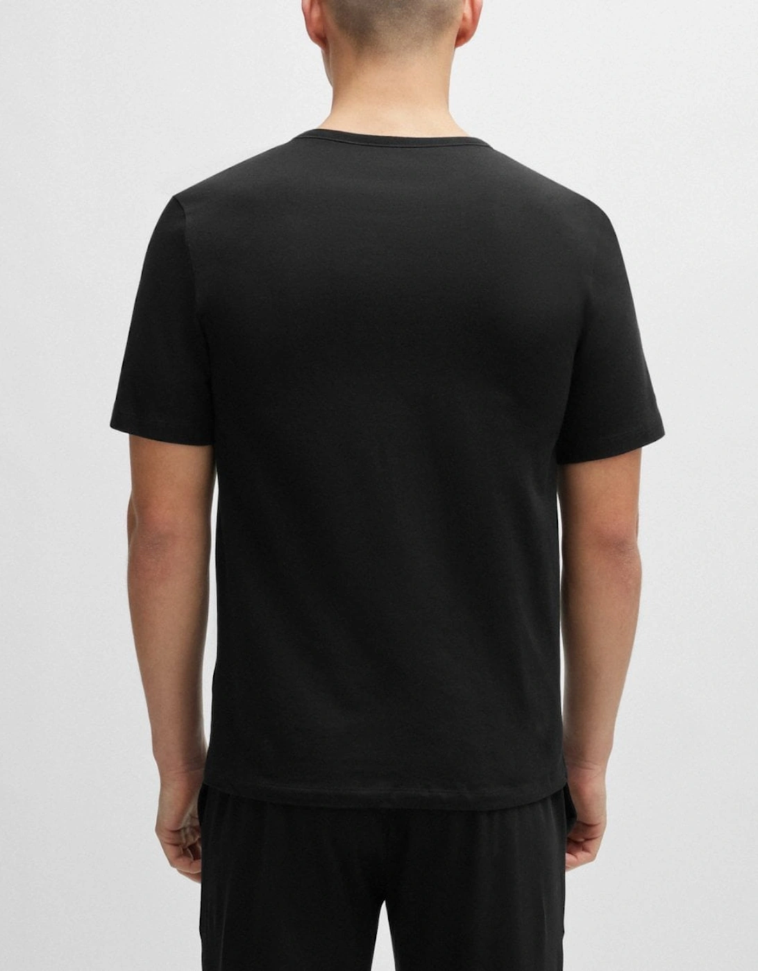 HUGO Mens  Three-Pack of Underwear T-Shirts in Cotton with Logos NOS - Black 001