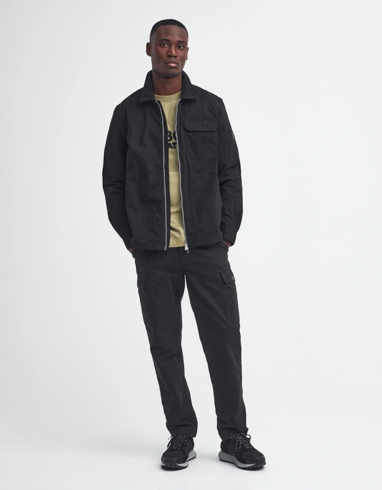 Maze Peached Mens Overshirt - Black