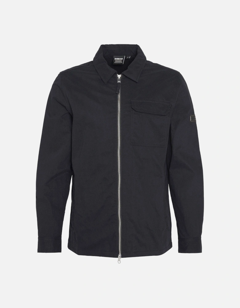 Maze Peached Mens Overshirt - Black