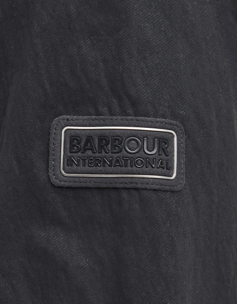 Maze Peached Mens Overshirt - Black