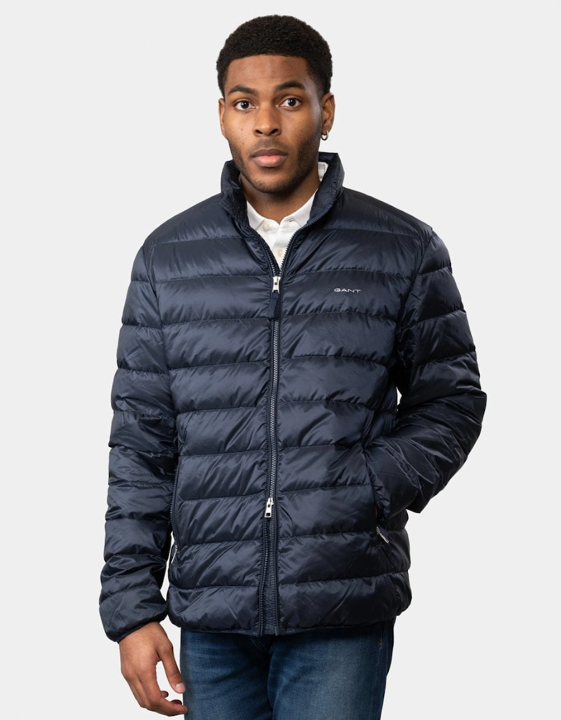 Light Mens Down Jacket - 433 Evening Blue