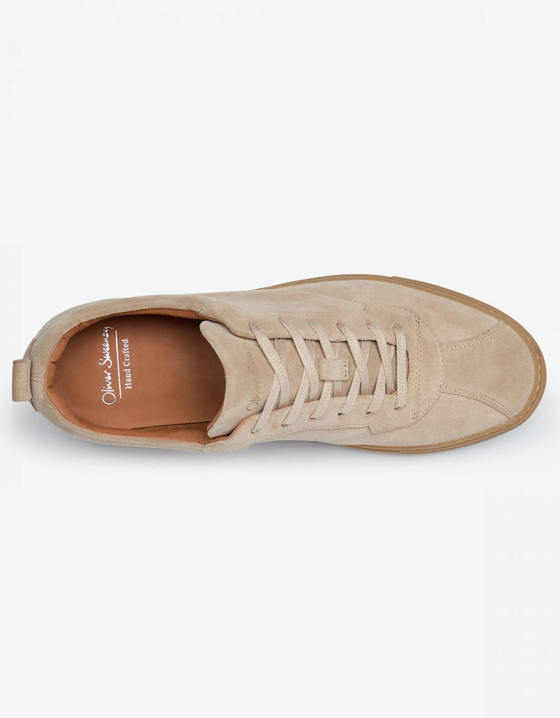Ermida Mens Suede Trainers - Stone