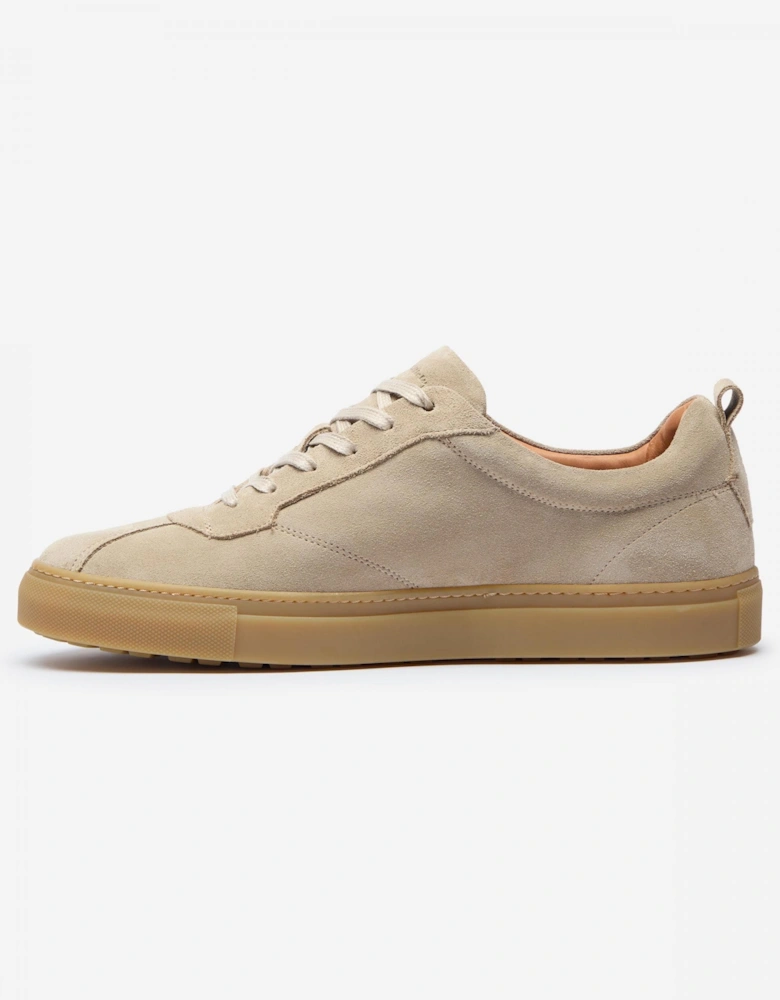 Ermida Mens Suede Trainers - Stone