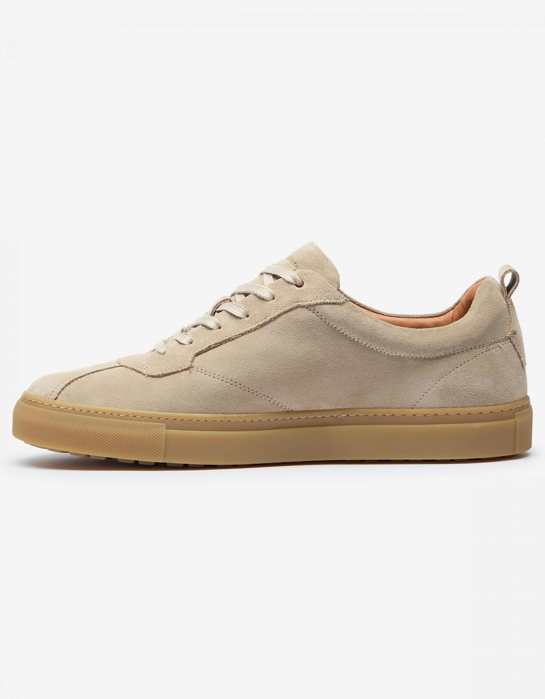 Ermida Mens Suede Trainers - Stone