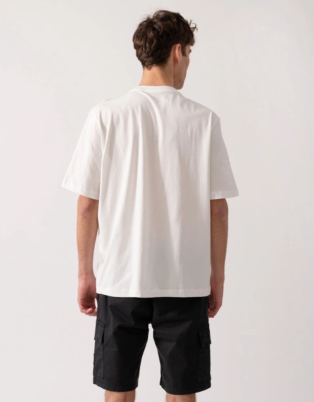 Mens AX Diamond Logo T-Shirt - Off White U0009