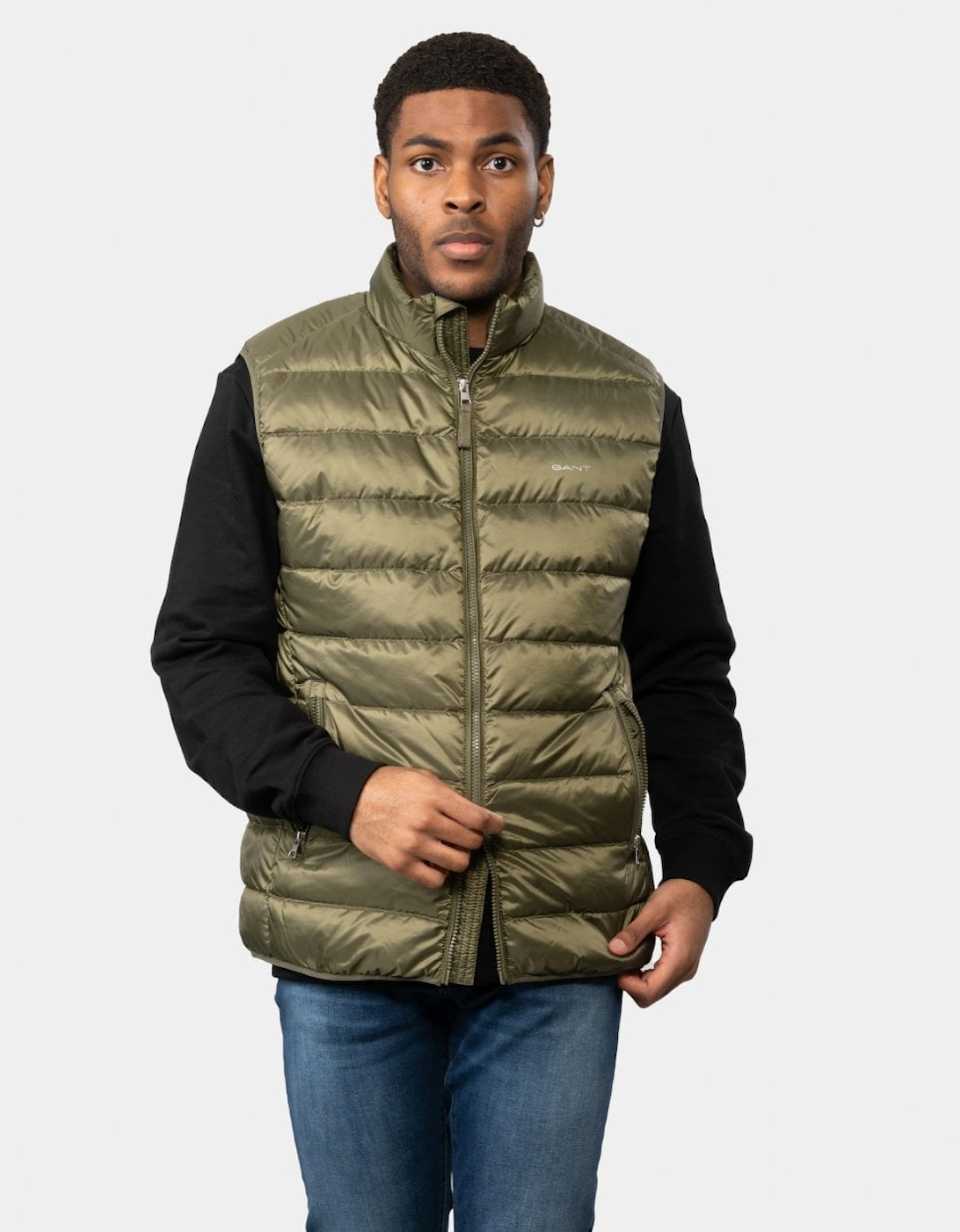 Mens Light Down Gilet - 301 Racing Green