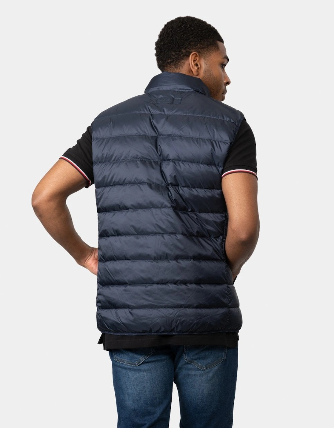 Mens Light Down Gilet - 433 Evening Blue