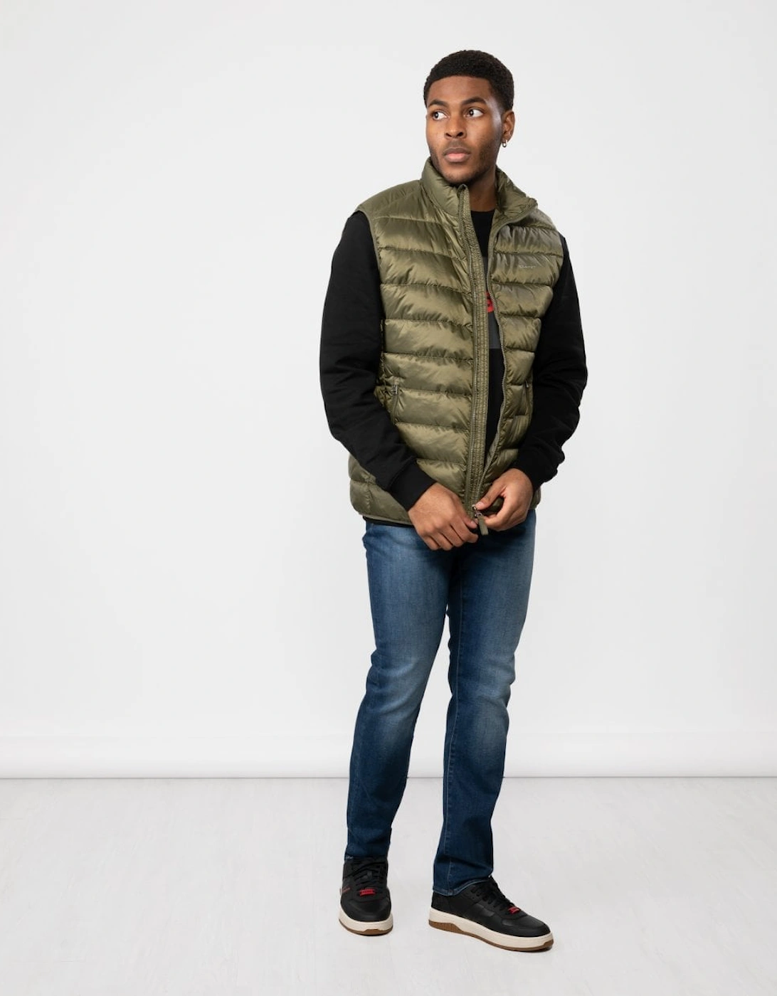 Mens Light Down Gilet - 301 Racing Green
