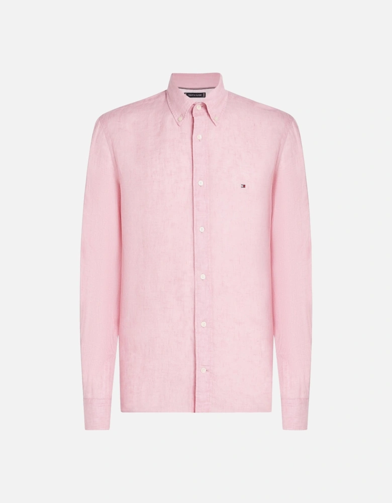 Pigment Dyed Solid Mens Shirt - Classic Pink