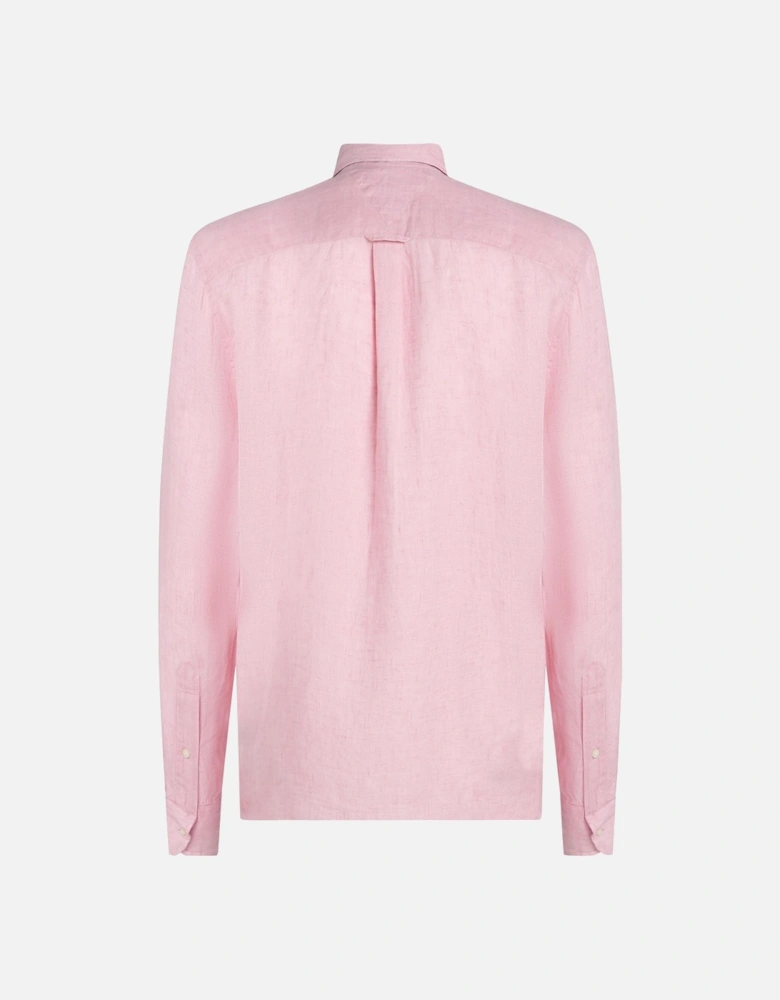 Pigment Dyed Solid Mens Shirt - Classic Pink