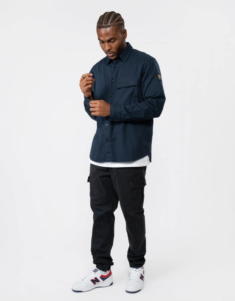 Scale Mens Shirt - Dark Ink