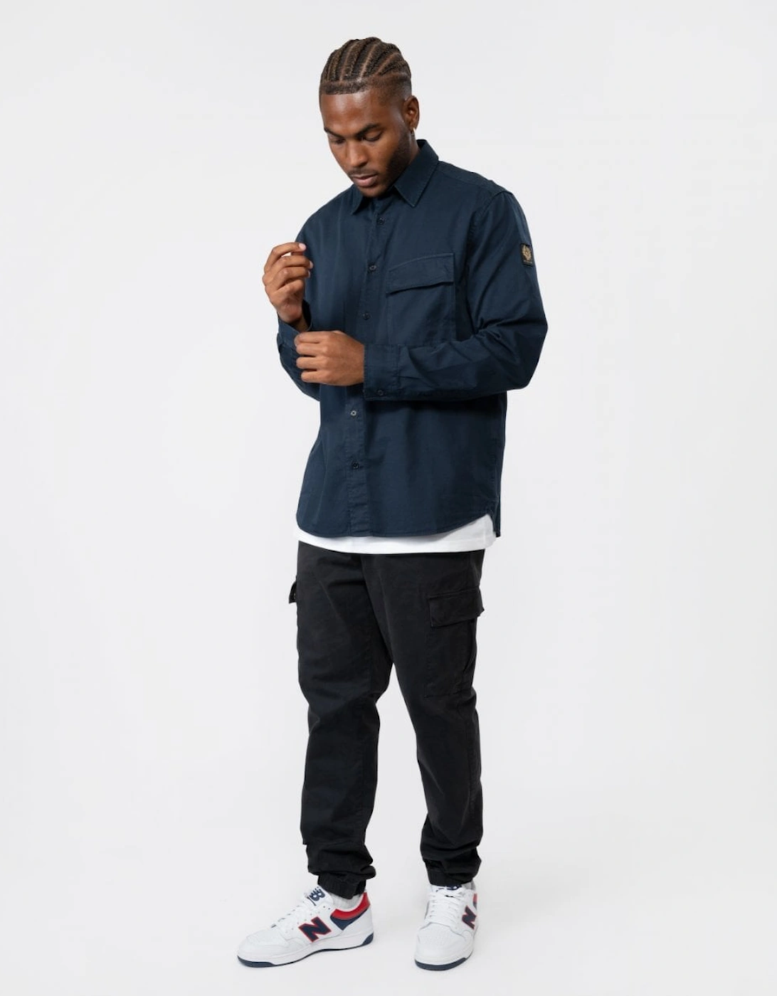 Scale Mens Shirt - Dark Ink