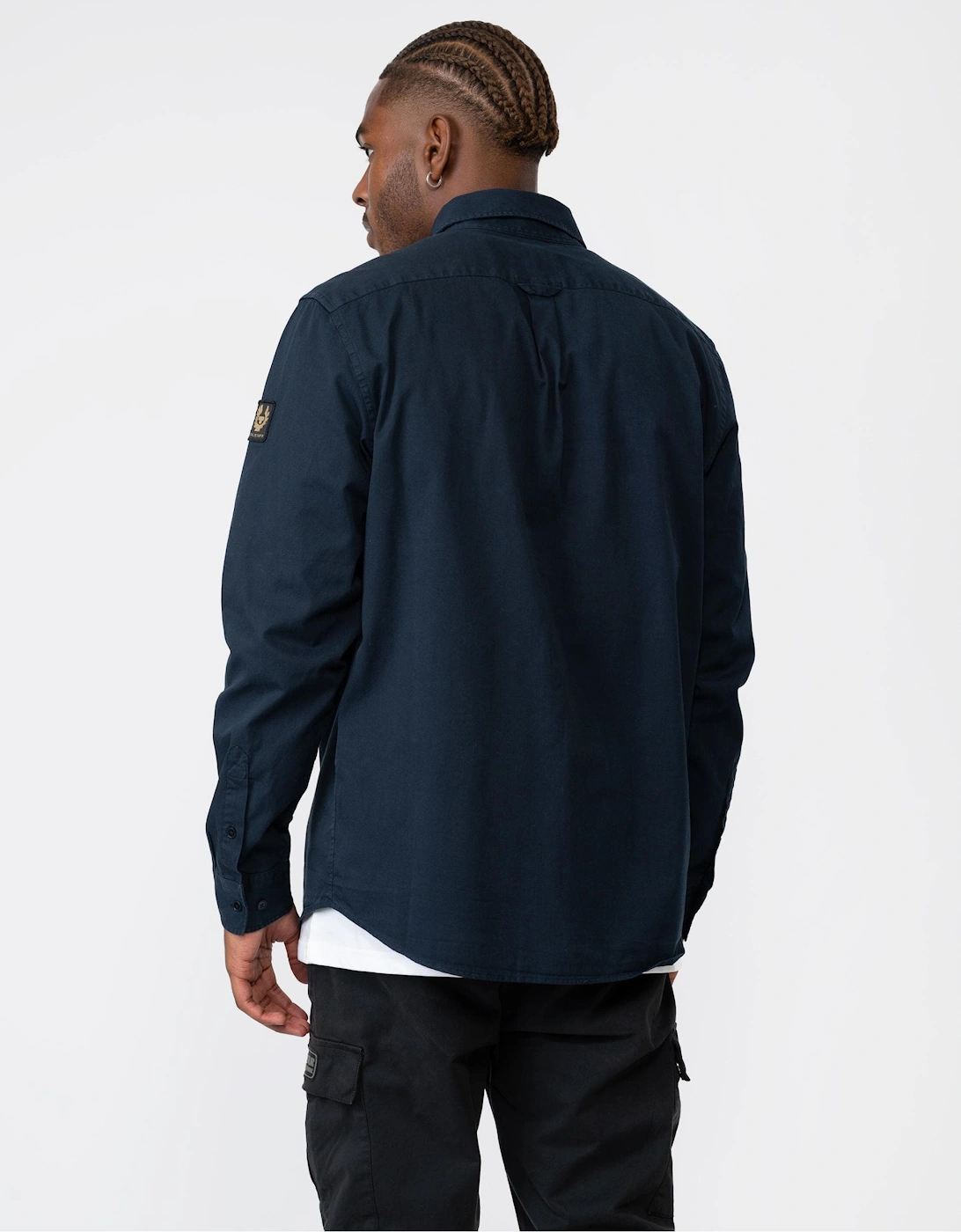 Scale Mens Shirt - Dark Ink