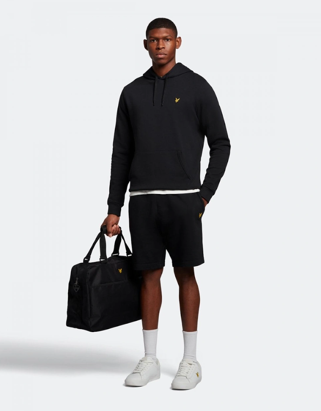 Lyle & Scott Mens Pullover Hoodie - Z865 Jet Black