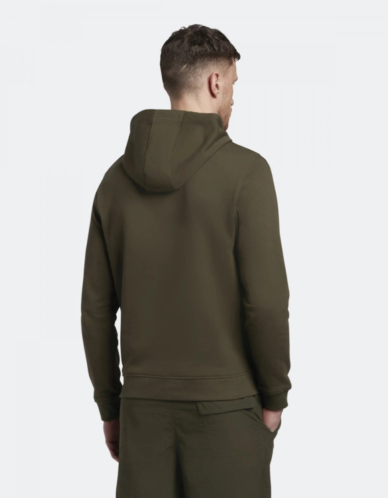 Lyle & Scott Mens Pullover Hoodie - W485 Olive