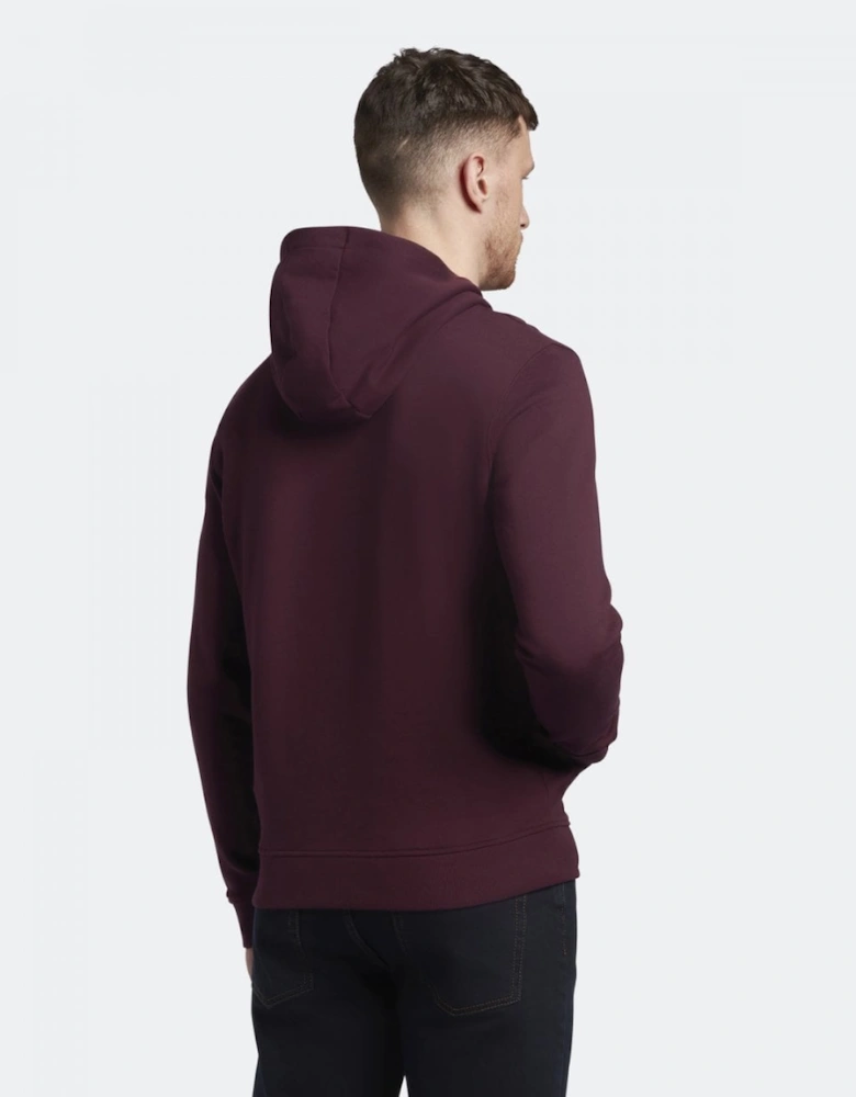 Lyle & Scott Mens Pullover Hoodie - Z562 Burgundy