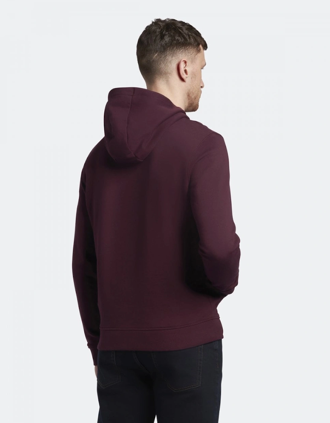 Lyle & Scott Mens Pullover Hoodie - Z562 Burgundy