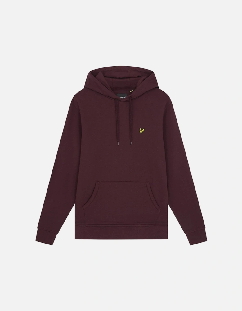 Lyle & Scott Mens Pullover Hoodie - Z562 Burgundy