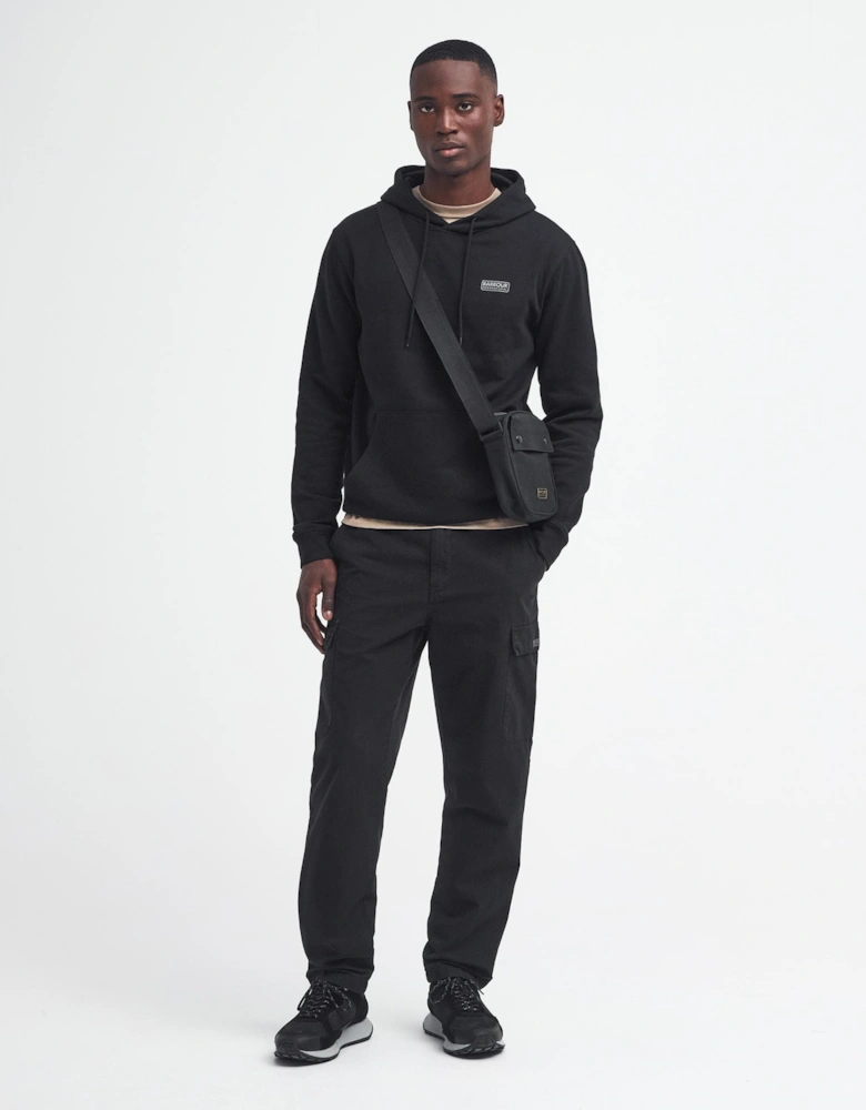 Small Logo Mens Hoodie - Black/Pewter