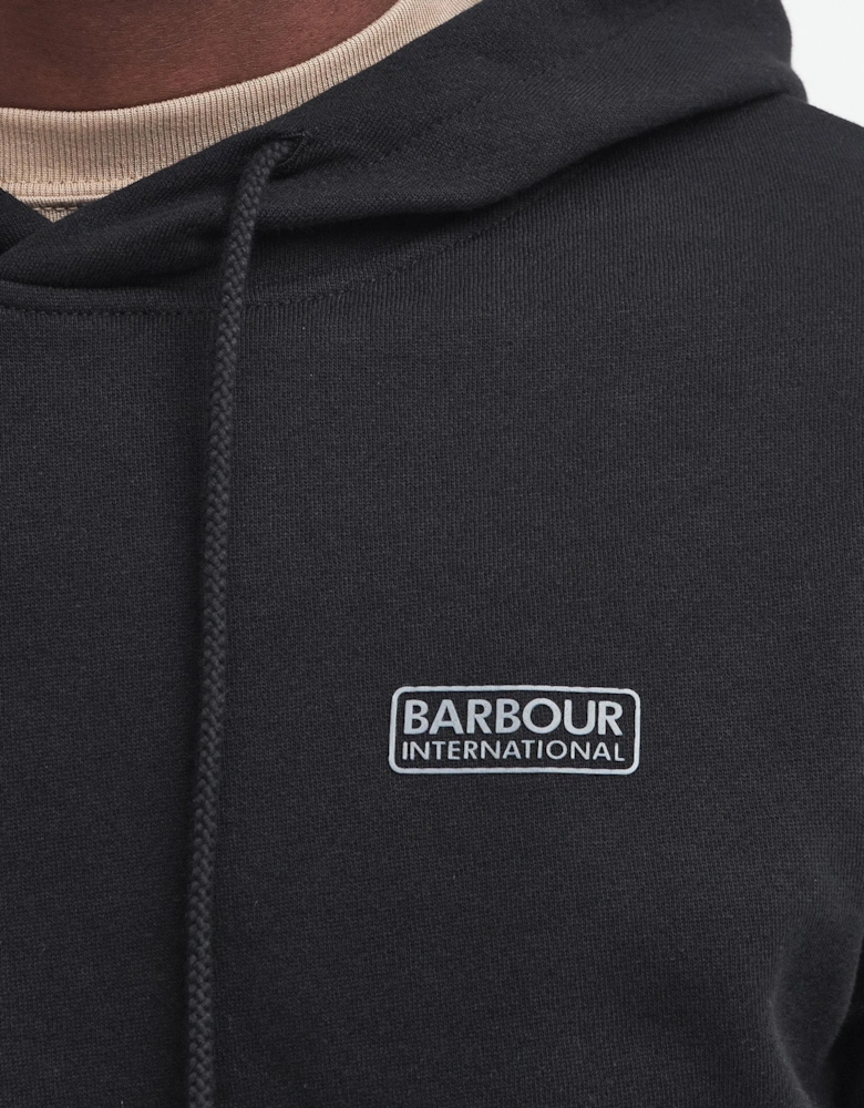 Small Logo Mens Hoodie - Black/Pewter
