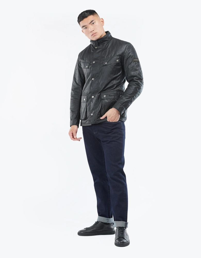 Tourer Duke Mens Wax Jacket - Black