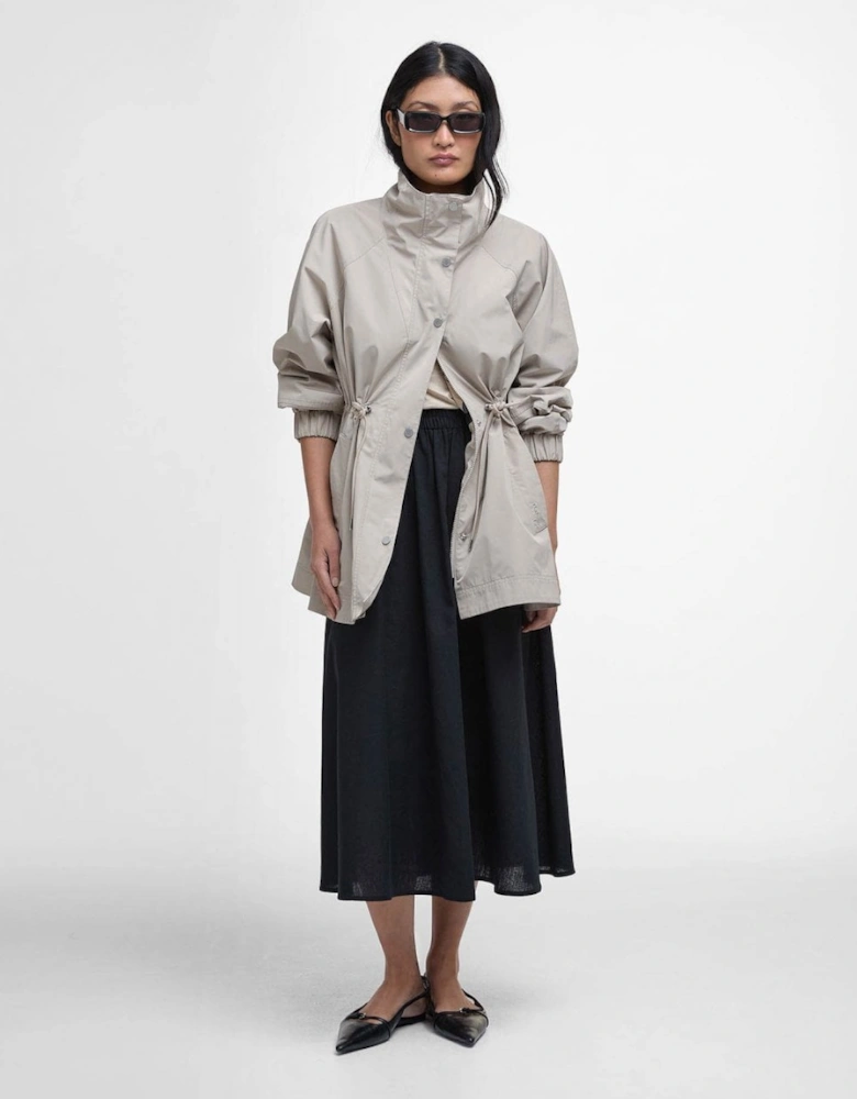 Suri Womens Showerproof Jacket - Light Sand/Safari Dress Tartan