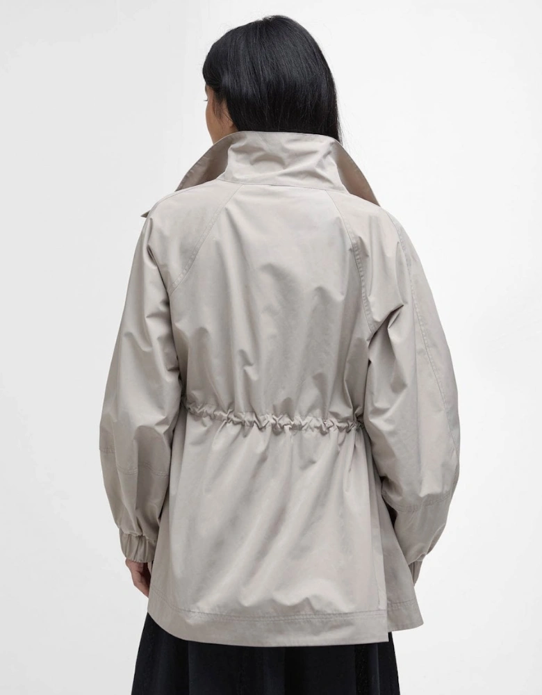 Suri Womens Showerproof Jacket - Light Sand/Safari Dress Tartan