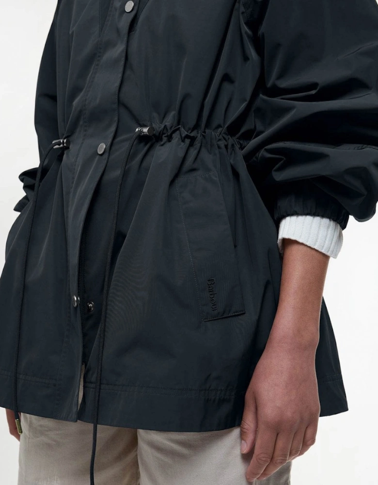 Suri Womens Showerproof Jacket - Black/Safari Dress Tartan