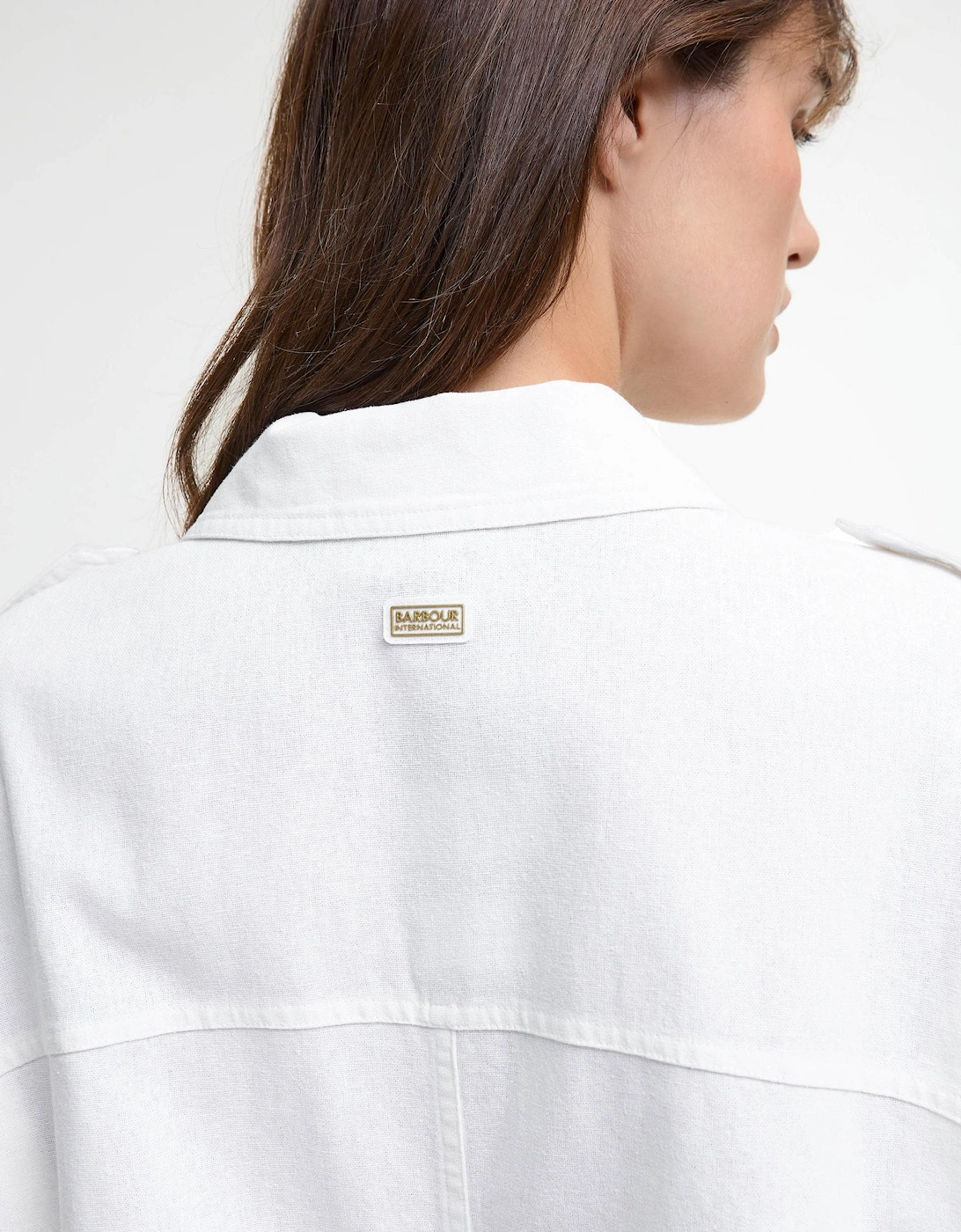 Harlow Womens Midi Dress - White