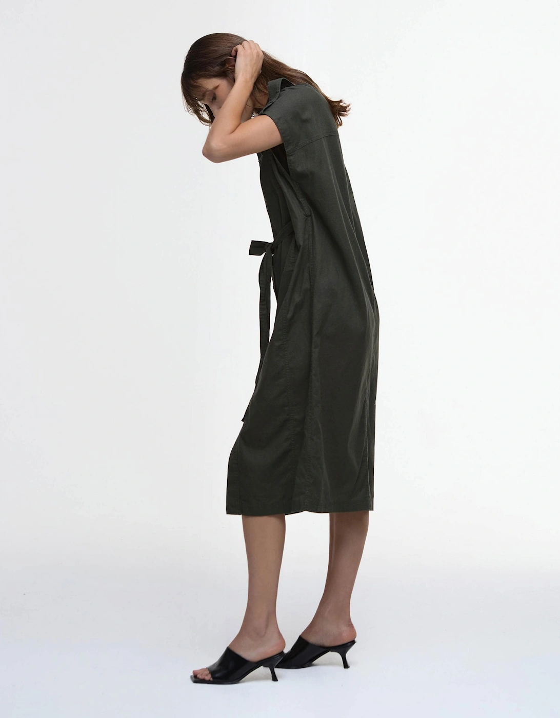 Harlow Womens Midi Dress - Envy