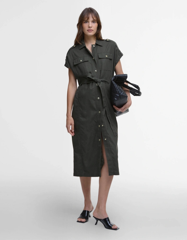 Harlow Womens Midi Dress - Envy