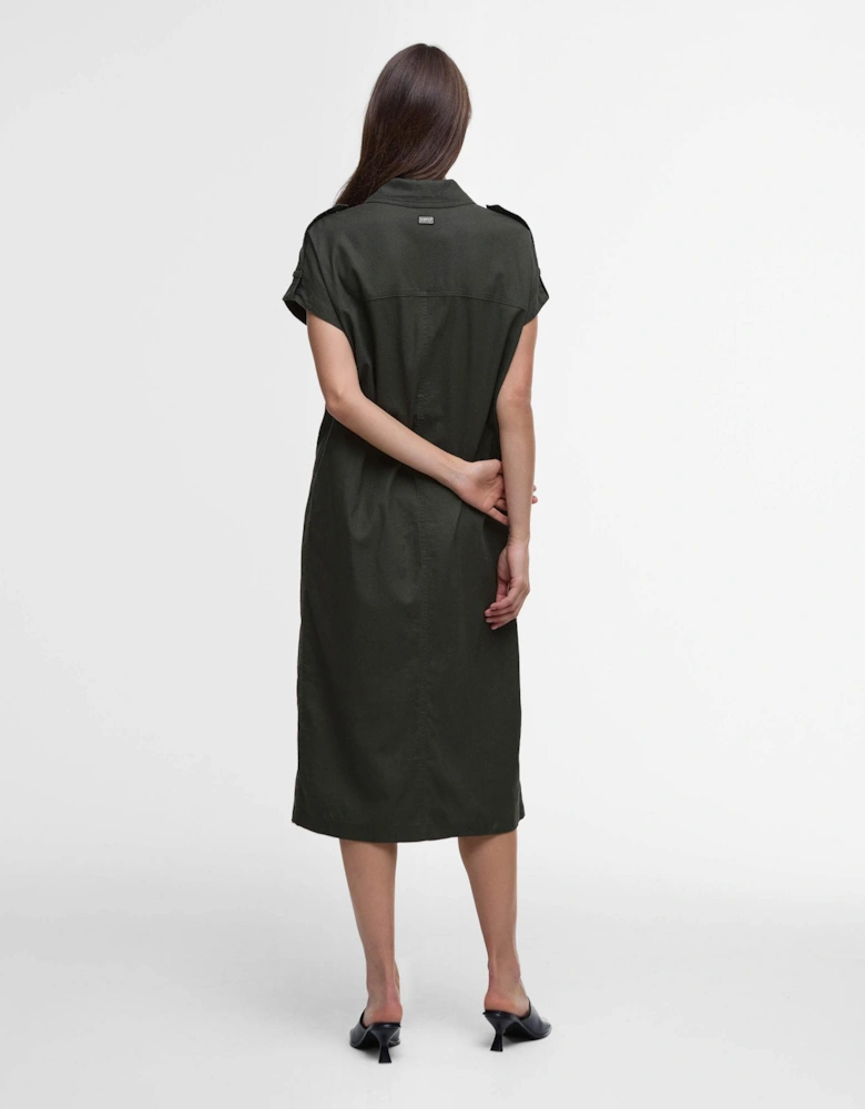 Harlow Womens Midi Dress - Envy