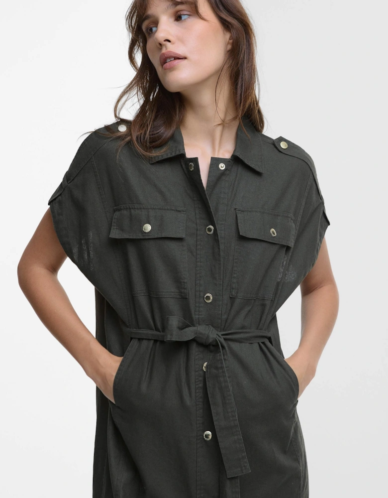 Harlow Womens Midi Dress - Envy