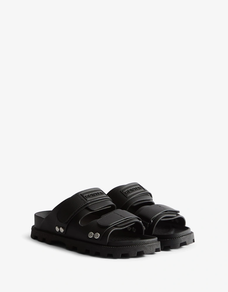 Womens Vegan Synthetic Sandal - Black