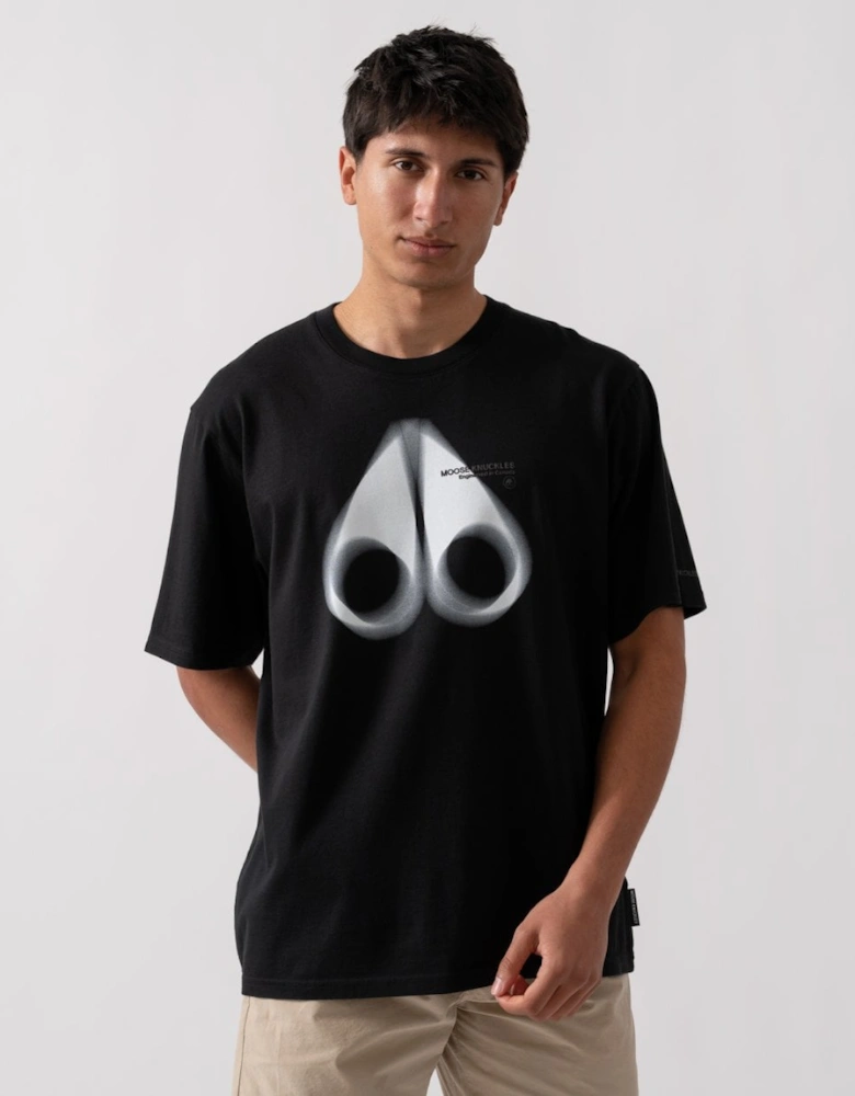 Maurice Mens Blur Logo T-Shirt - Black 292
