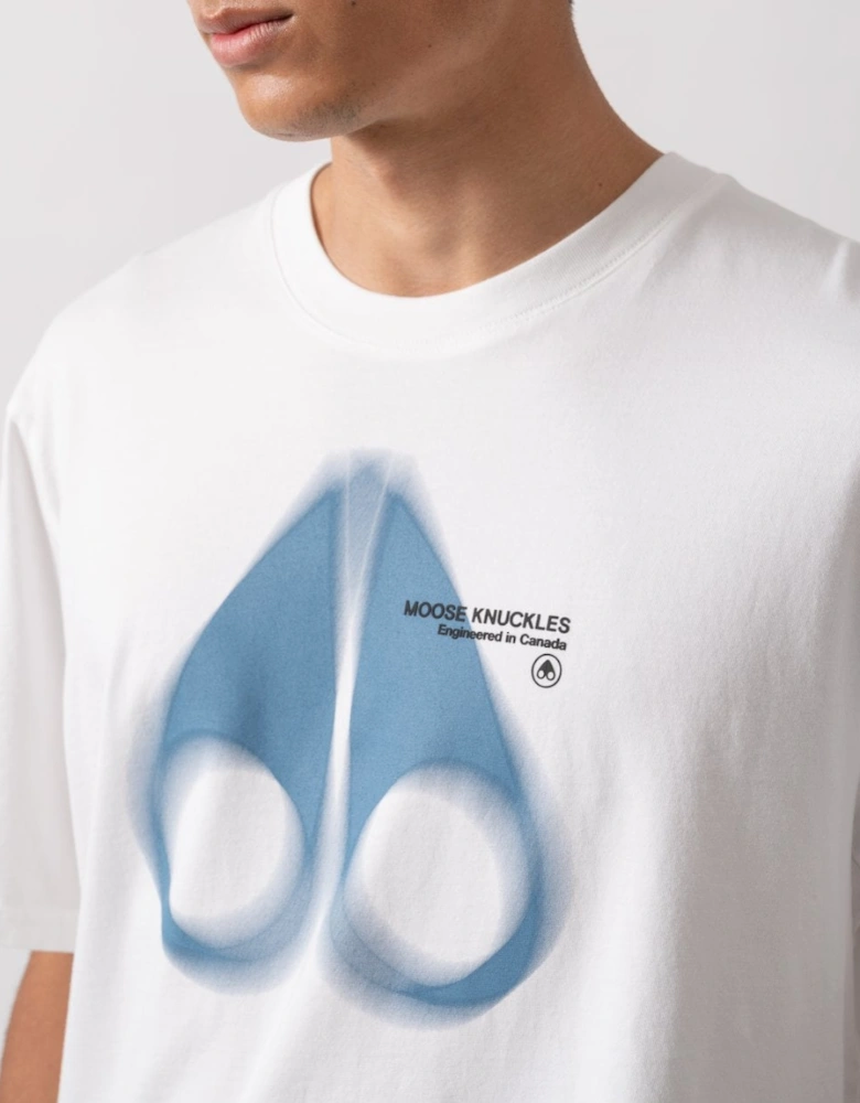 Maurice Mens Blur Logo T-Shirt - Milky Way 891