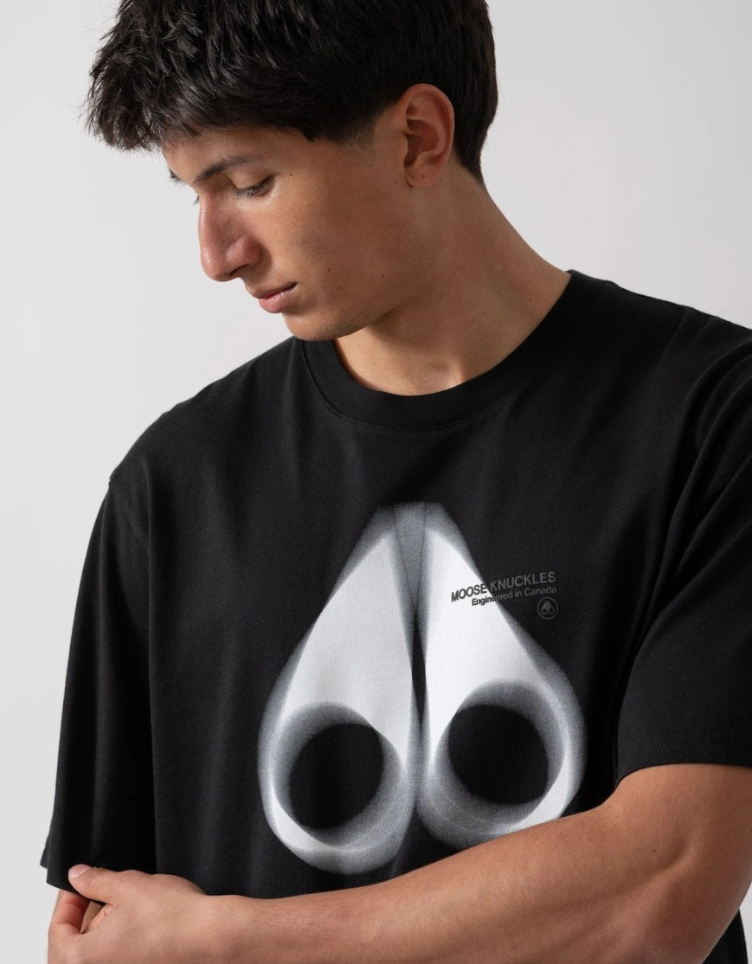 Maurice Mens Blur Logo T-Shirt - Black 292