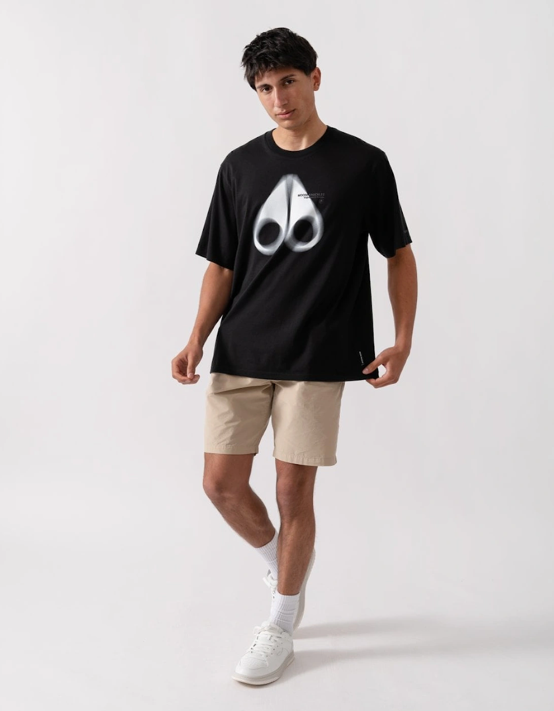 Maurice Mens Blur Logo T-Shirt - Black 292