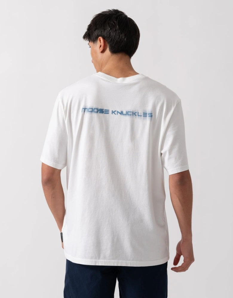 Maurice Mens Blur Logo T-Shirt - Milky Way 891