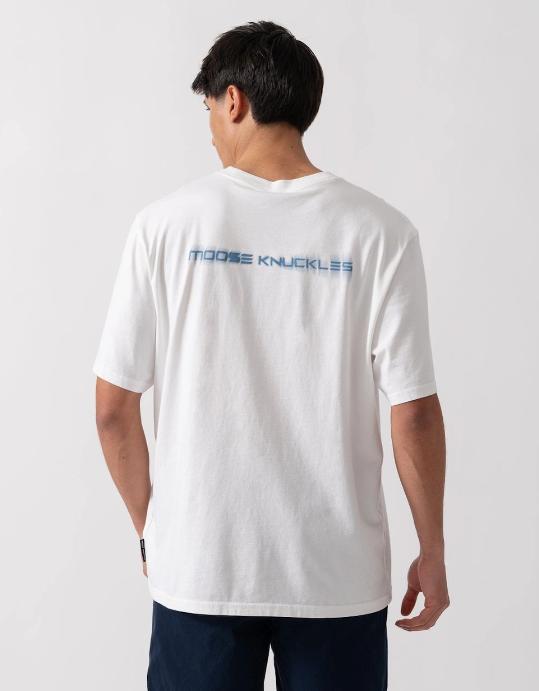 Maurice Mens Blur Logo T-Shirt - Milky Way 891