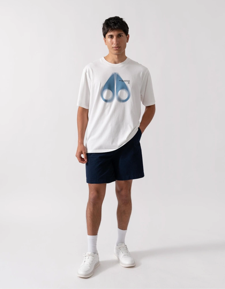 Maurice Mens Blur Logo T-Shirt - Milky Way 891