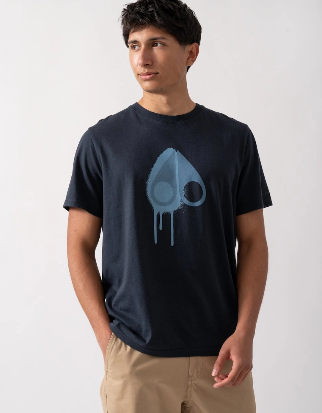 Augustine Mens Printed Logo T-Shirt - Navy/Sea 1670, 5 of 4