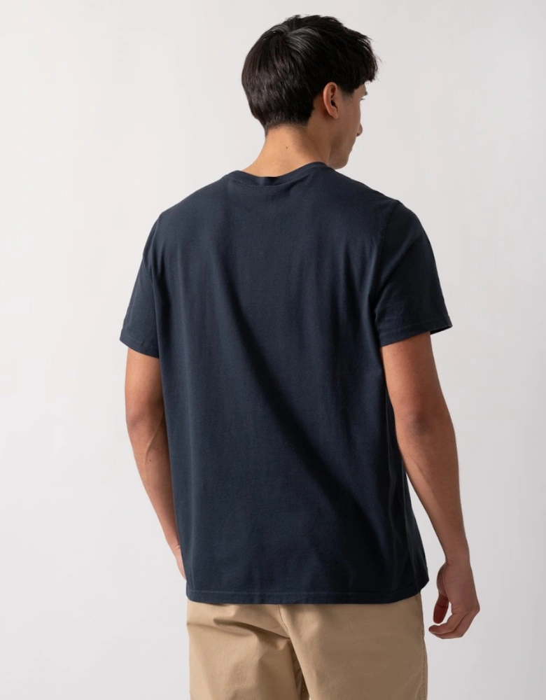 Augustine Mens Printed Logo T-Shirt - Navy/Sea 1670