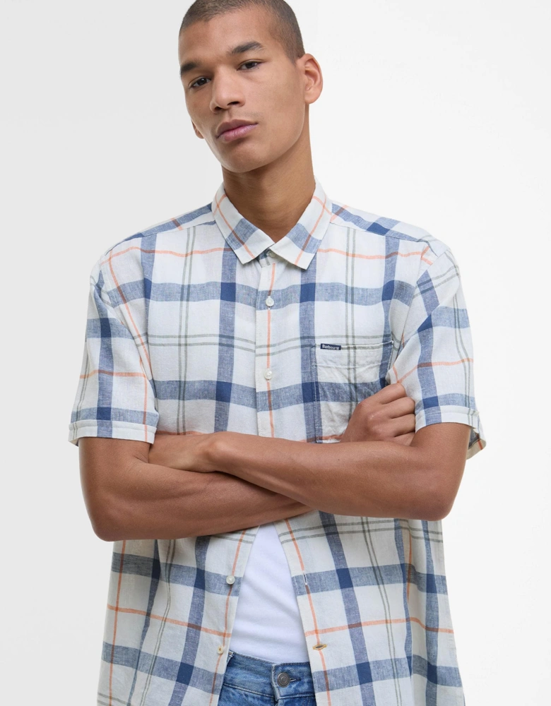 Croft Mens Summer Shirt - Sea Haze Tartan